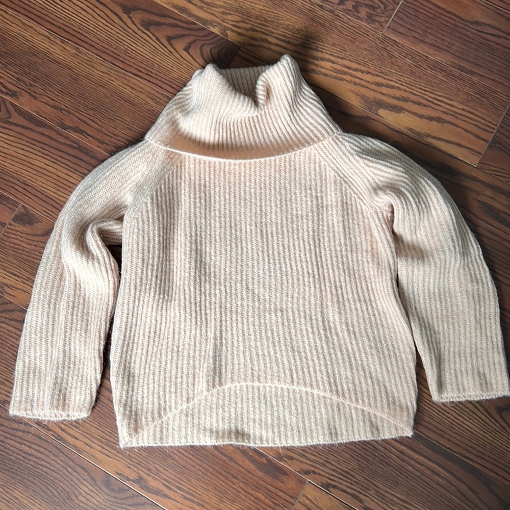 Light Pink Turtleneck Sweater